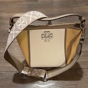 TORY BURCH McGraw Color Block Bucket Bag